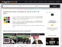 Tablet Screenshot of 02.agendaculturel.fr