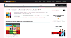 Desktop Screenshot of 2a.agendaculturel.fr