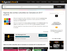 Tablet Screenshot of 14.agendaculturel.fr