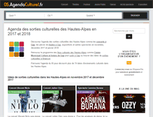 Tablet Screenshot of 05.agendaculturel.fr