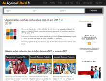 Tablet Screenshot of 46.agendaculturel.fr