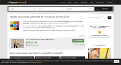 Desktop Screenshot of 34.agendaculturel.fr