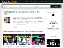 Tablet Screenshot of 16.agendaculturel.fr