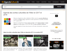 Tablet Screenshot of 03.agendaculturel.fr