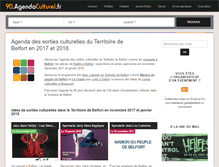 Tablet Screenshot of 90.agendaculturel.fr