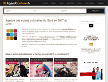 Tablet Screenshot of 30.agendaculturel.fr