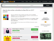 Tablet Screenshot of 67.agendaculturel.fr