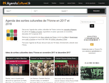 Tablet Screenshot of 89.agendaculturel.fr