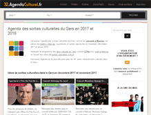 Tablet Screenshot of 32.agendaculturel.fr