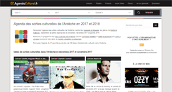 Desktop Screenshot of 07.agendaculturel.fr
