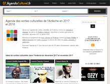 Tablet Screenshot of 07.agendaculturel.fr
